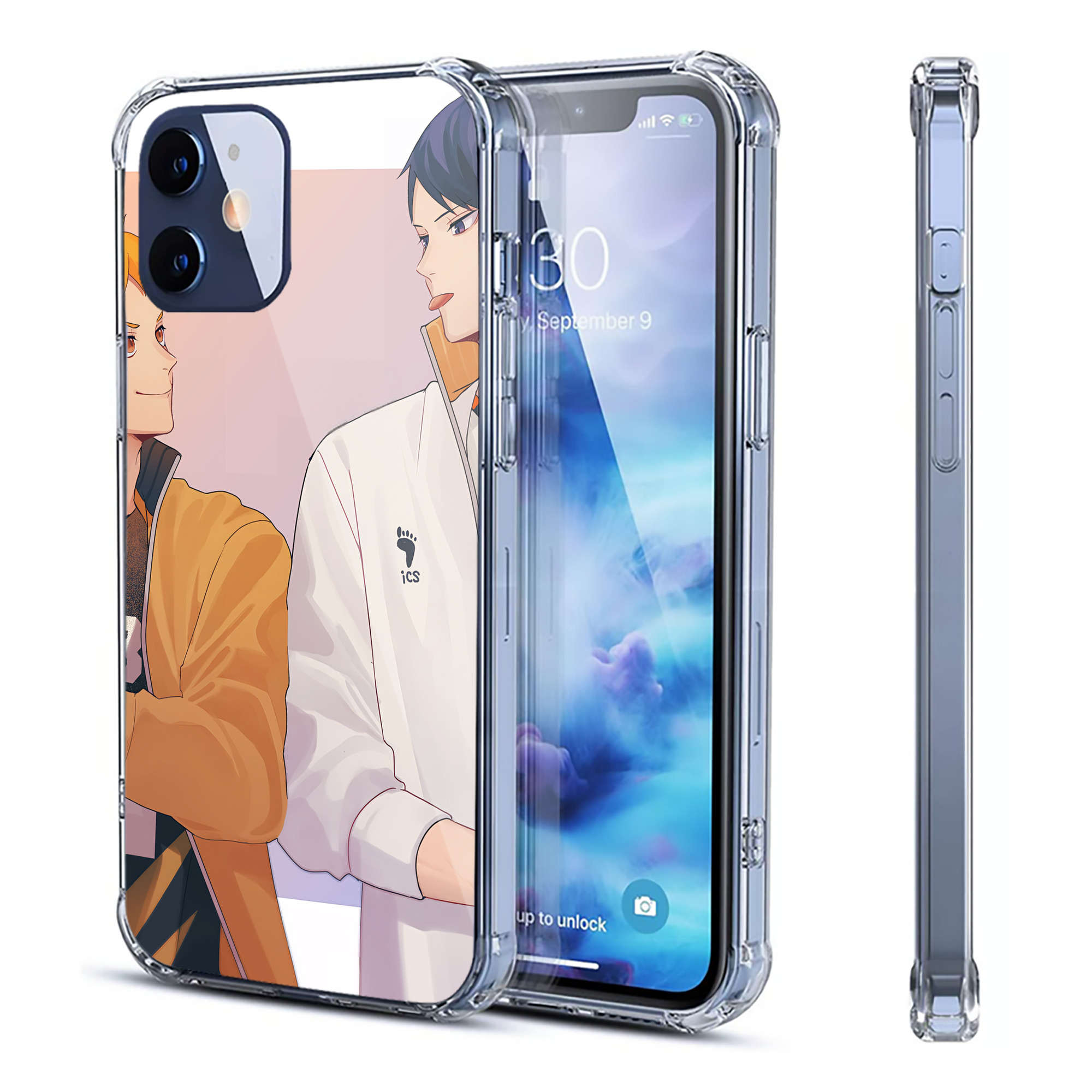 （画像用） ハイキュー!! Haikyu!! 【iPhone 12シリーズ対応】透明スマホケース（クリアソフトケース）